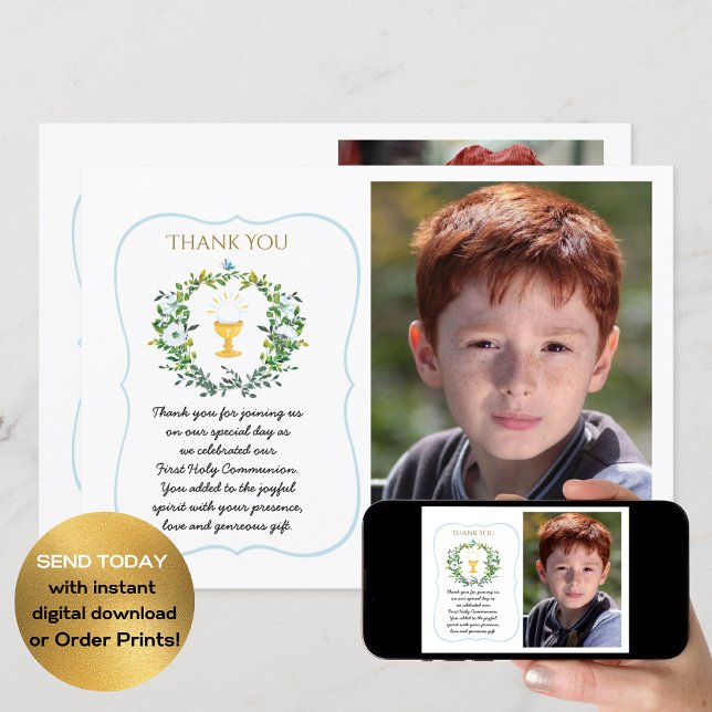 Invitación Foto Gracias Desafío Botánico De La Santa Comunión (Subido por el creador)