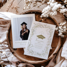 Foto Graduación Botánica Floral Vintage