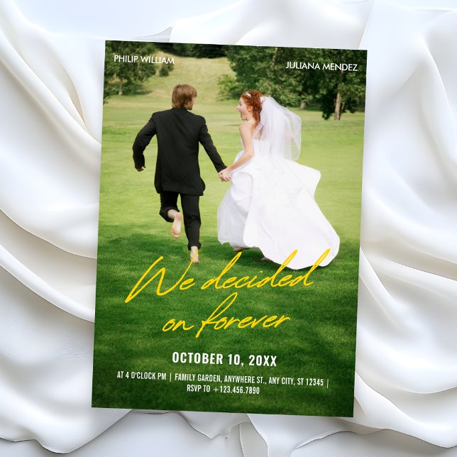 Invitación Foto icónica de boda (Subido por el creador)