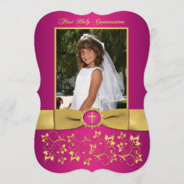 Invitación Foto IMPRESA de la comunión santa de la forma de