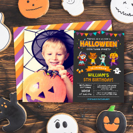 Invitación Foto infantil Halloween Fiesta de disfraces de cum