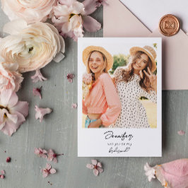 Invitación Foto instantánea Sé mi propuesta Escritura a mano