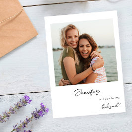 Invitación Foto instantánea Sé mi propuesta V2 Escritura a ma