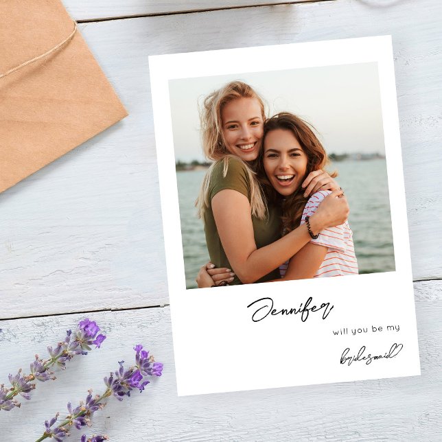 Invitación Foto instantánea Sé mi propuesta V2 Escritura a ma (Subido por el creador)