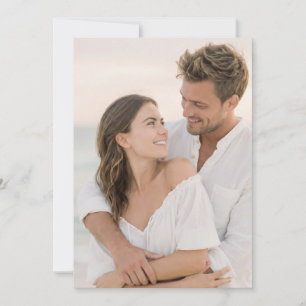 Invitación Foto íntima de la playa blanca