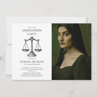 Invitación Foto Licenciado en Derecho