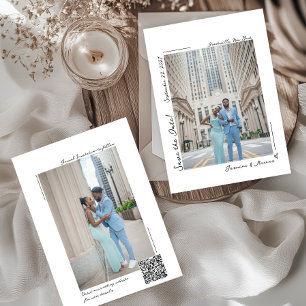 Invitación Foto manuscrita para guardar la fecha