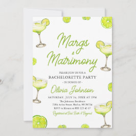 Invitación Foto Margs & Matrimony Cocktail Bachelorette