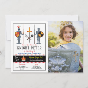 Invitación Foto medieval de la Fiesta del Cumpleaños de los C