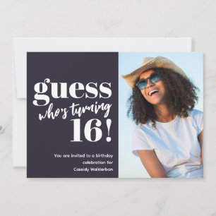 Invitación Foto minimalista Cumpleaños 16