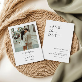 Invitación Foto Minimalista Guardar la fecha