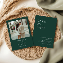 Invitación Foto Minimalista Guardar la fecha