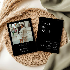 Invitación Foto Minimalista Guardar la fecha