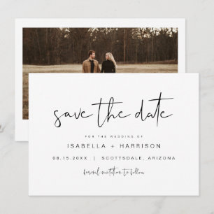 Invitación Foto Minimalista moderna de ADELLA Edgy Salven la