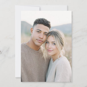 Invitación Foto Minimalista Neutral Cálida