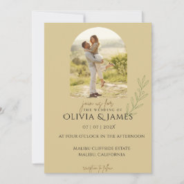 Invitación Foto minimalista personalizada