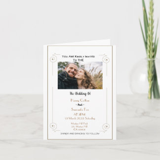 Invitación Foto Minimalista personalizada