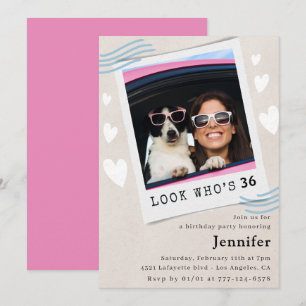 Invitación Foto Mira quién está cumpliendo 36 años