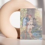 Invitación Foto moderna 12 Boda vertical<br><div class="desc">Consigue que tus invitados estén de humor para tu boda con tus invitaciones a la boda vertical de la foto moderna 12. Invitaciones únicas,  usando su propia foto.</div>
