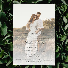 Invitación Foto moderna con Boda superpuesto