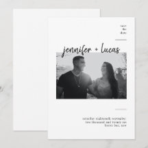 Foto moderna contemporánea - guardar la fecha