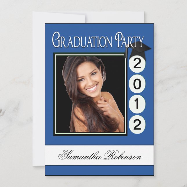 Invitación Foto moderna del personalizado de la fiesta de (Anverso)