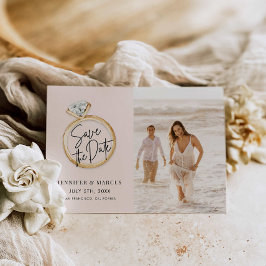 Invitación Foto moderna Guardar la fecha