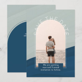 Invitación Foto moderna Salven al Boda de Fechas