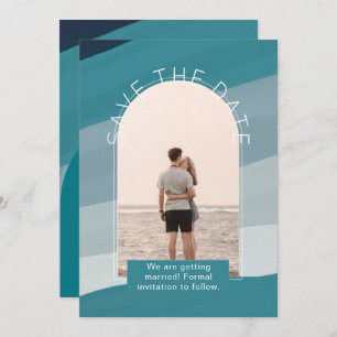 Invitación Foto moderna Salven al Boda de Fechas