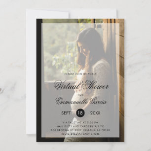 Invitación Foto moderna y neutral de género de Baby Shower vi
