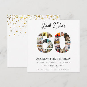 Invitación foto Montag Cumpleaños fiesta de 60 años