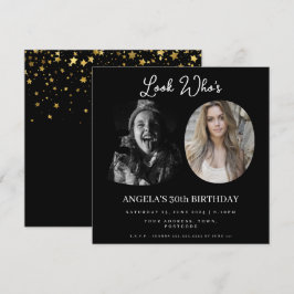 Invitación foto Montage Fiesta de cumpleaños de 30 años