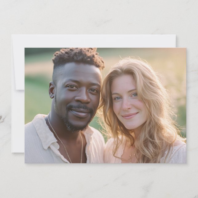 Invitación Foto Natural Cálida Terrosa (Anverso)