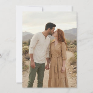 Invitación Foto natural íntima y terrenal