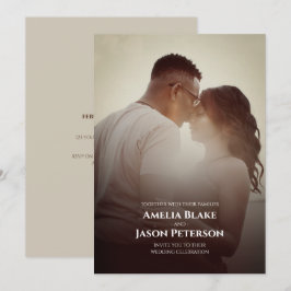 Invitación Foto Personal | Boda Sencilla