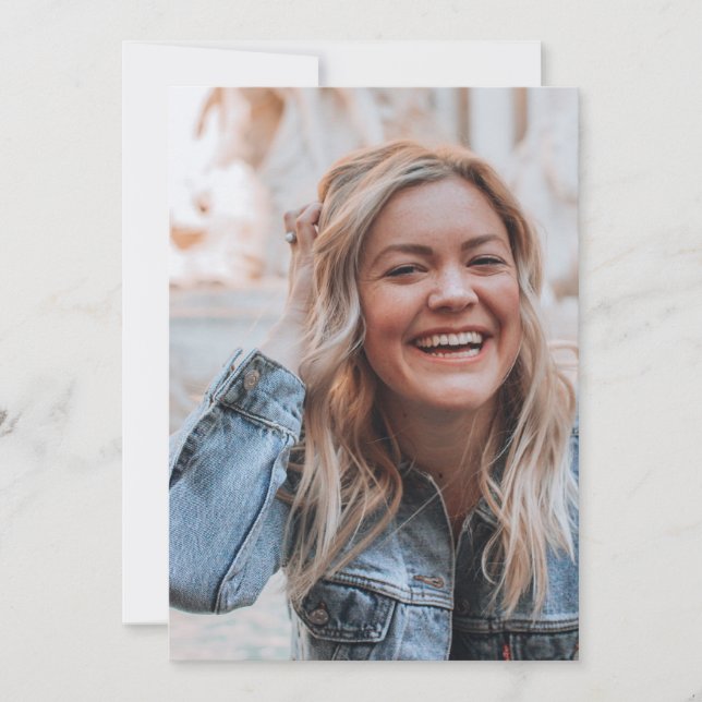 Invitación Foto personalizada (Anverso)