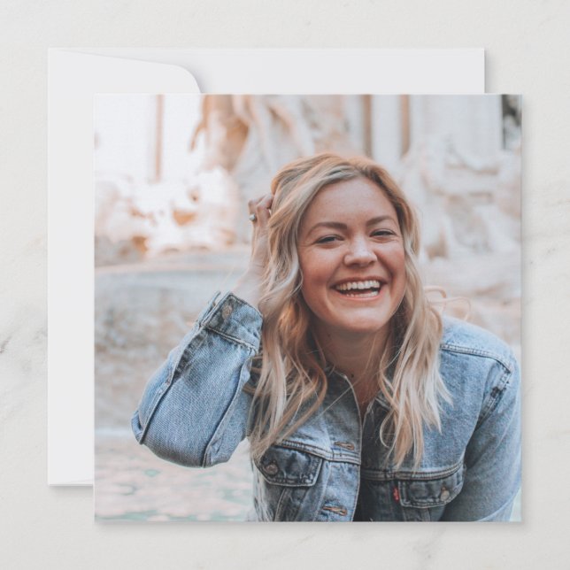 Invitación Foto personalizada (Anverso)