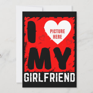 INVITACIÓN FOTO PERSONALIZADA AMO A MI NOVIA RELACIÓN