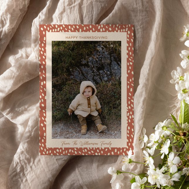 Invitación Foto personalizada de Acción de Gracias Rustic Bro (Subido por el creador)