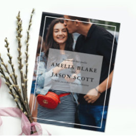 Invitación Foto Personalizada de Boda