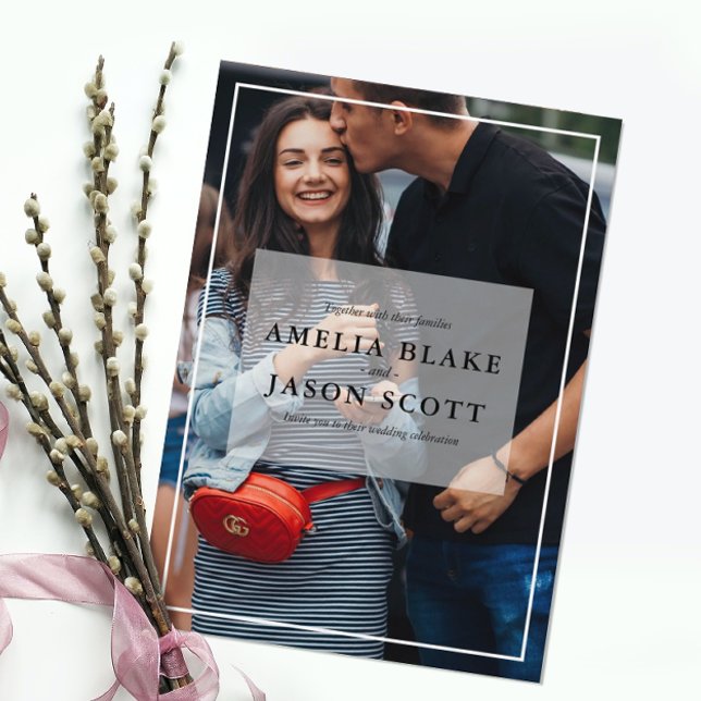 Invitación Foto Personalizada de Boda (Subido por el creador)
