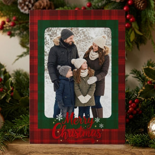 Invitación Foto personalizada de la fiesta de Navidad a cuadr