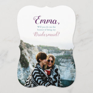 Invitación Foto [personalizada] de la oferta de la dama de