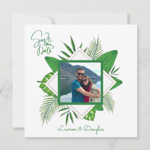 Invitación Foto Personalizada De Parejas Framadas Guardar La 