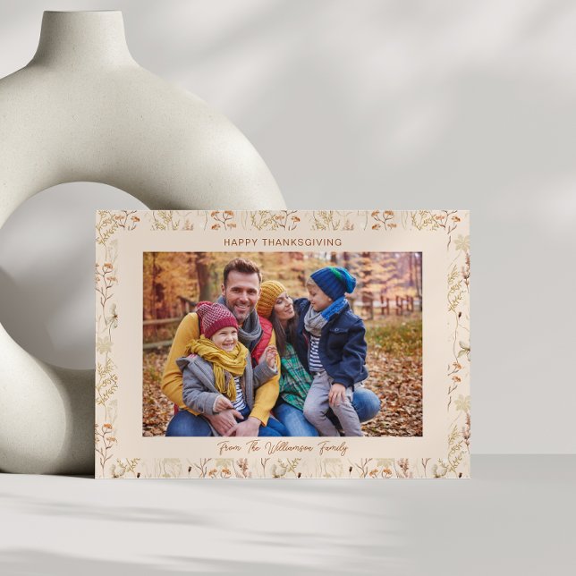 Invitación Foto personalizada del Día de Acción de Gracias pa (Subido por el creador)