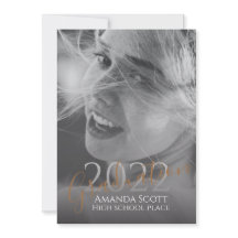Foto personalizada moderna y trendy de graduación