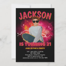 Foto personalizada para fiesta de cumpleaños con e