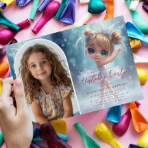 Foto personalizado de Little Ballerina y Cumpleaño