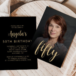 Invitación Foto personalizado Fiesta de 50 años