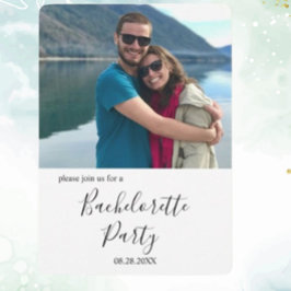 Invitación Foto personalizado Fiesta de soltera relajada